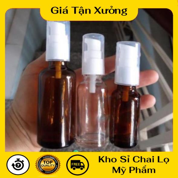 Chai Chiết Mĩ Phẩm ❤ TRÙM SỈ ❤ Chai thủy tinh xịt giọt 5ml,10ml chiết mỹ phẩm, dầu gội, sữa tắm, serum .