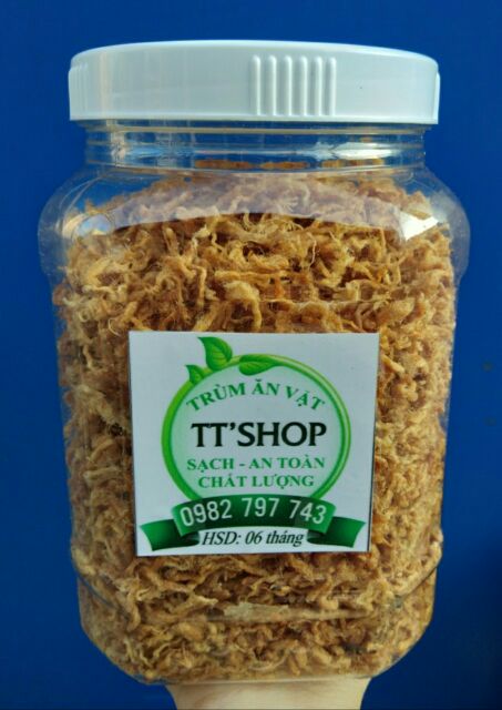 500gr chà bông heo nguyên chất 100% không chất bảo quản( tặng bịch bánh tráng trộn) | BigBuy360 - bigbuy360.vn