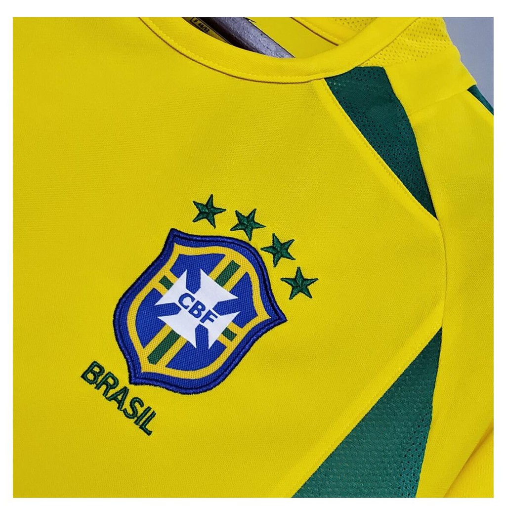 Áo Thun Đá Banh Brazil Size S-2xl 2002