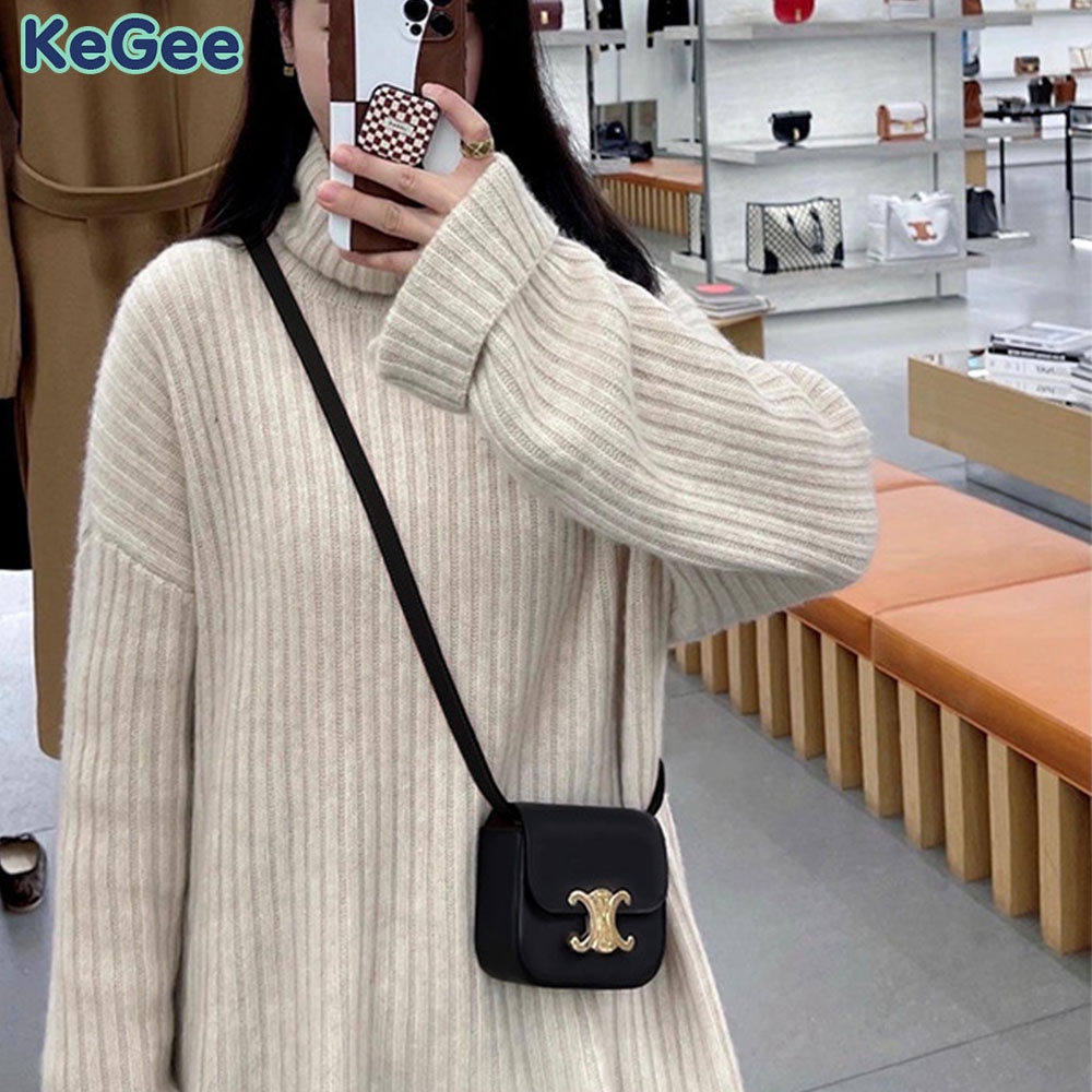 Túi Da PU Đeo Chéo Mini Phong Cách Hàn Quốc Cho Nữ