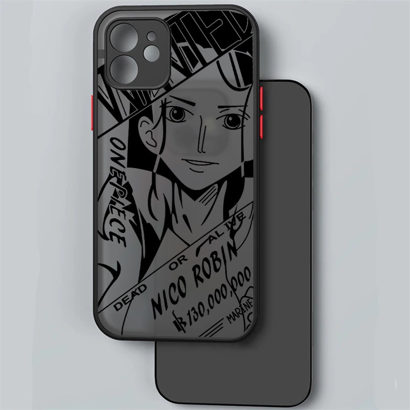 Ốp Điện Thoại Cứng In Hoạt Hình One Piece Cho iPhone 11 13 12 Pro SE 2020 iPhone X XS 8 7 Plus