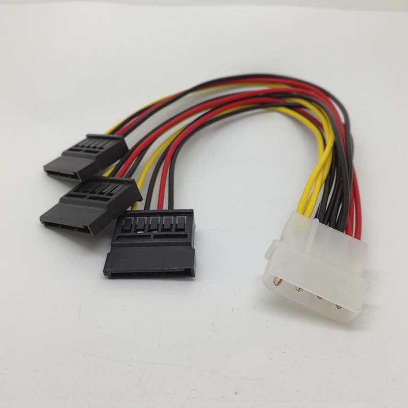 Cáp chia nguồn IDE Molex 4 Pin sang 3 Serial ATA SATA chất lượng cao