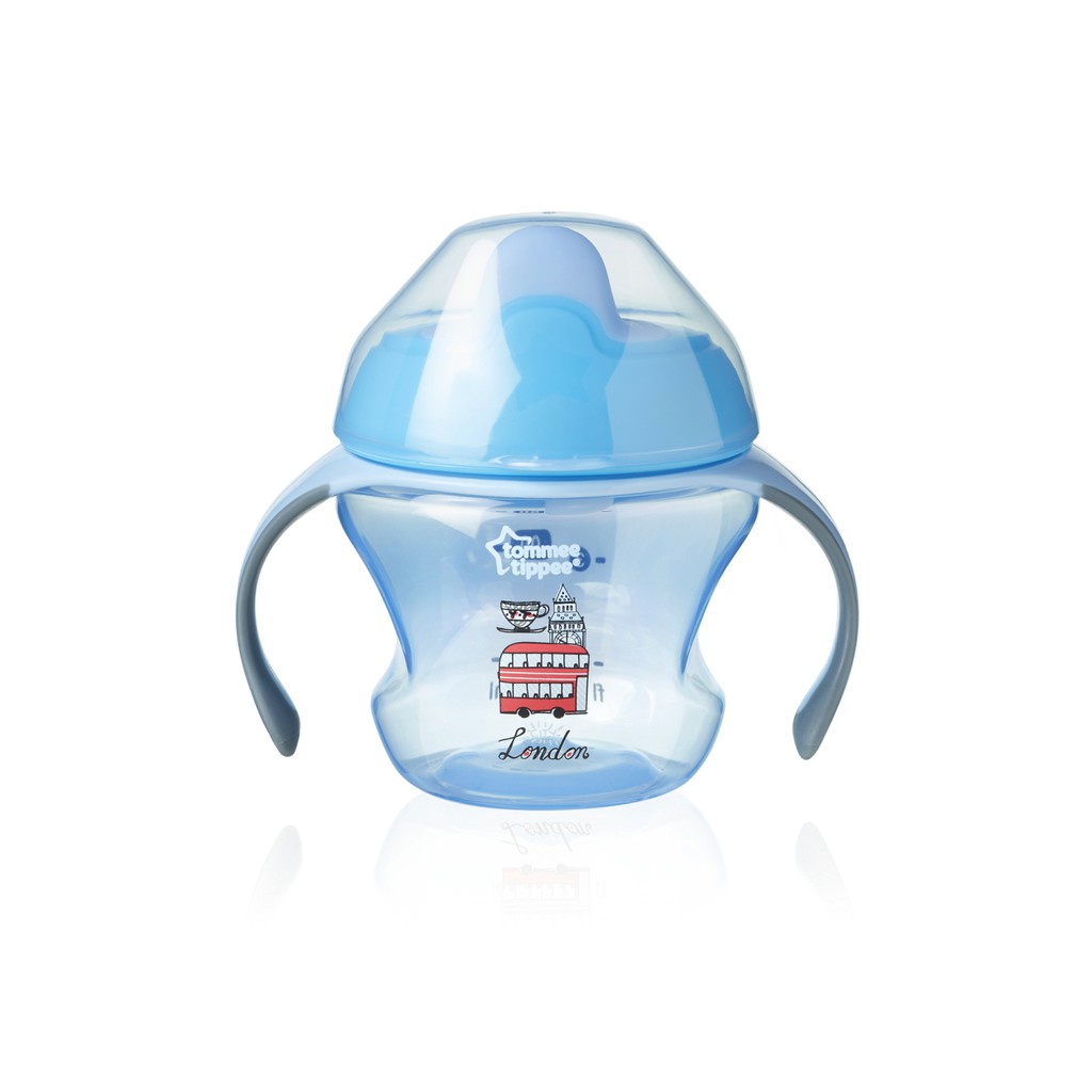 cốc tập uống nước cho bé, Ly uống nước mỏ vịt  tommee tippee Anh (82119), dành cho trẻ từ 4 tháng tuổi trở lên.