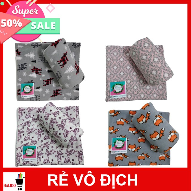 Chăn Mền Nỉ Thái Lan Cao Cấp – Kích thước 1m6x2m – HALIDO – Chất liệu mềm, mịn, mượt - Độ bền theo năm tháng