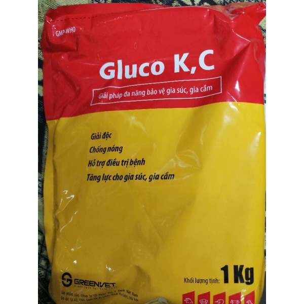 1 gói Gluco KC 1kg trộn thức ăn