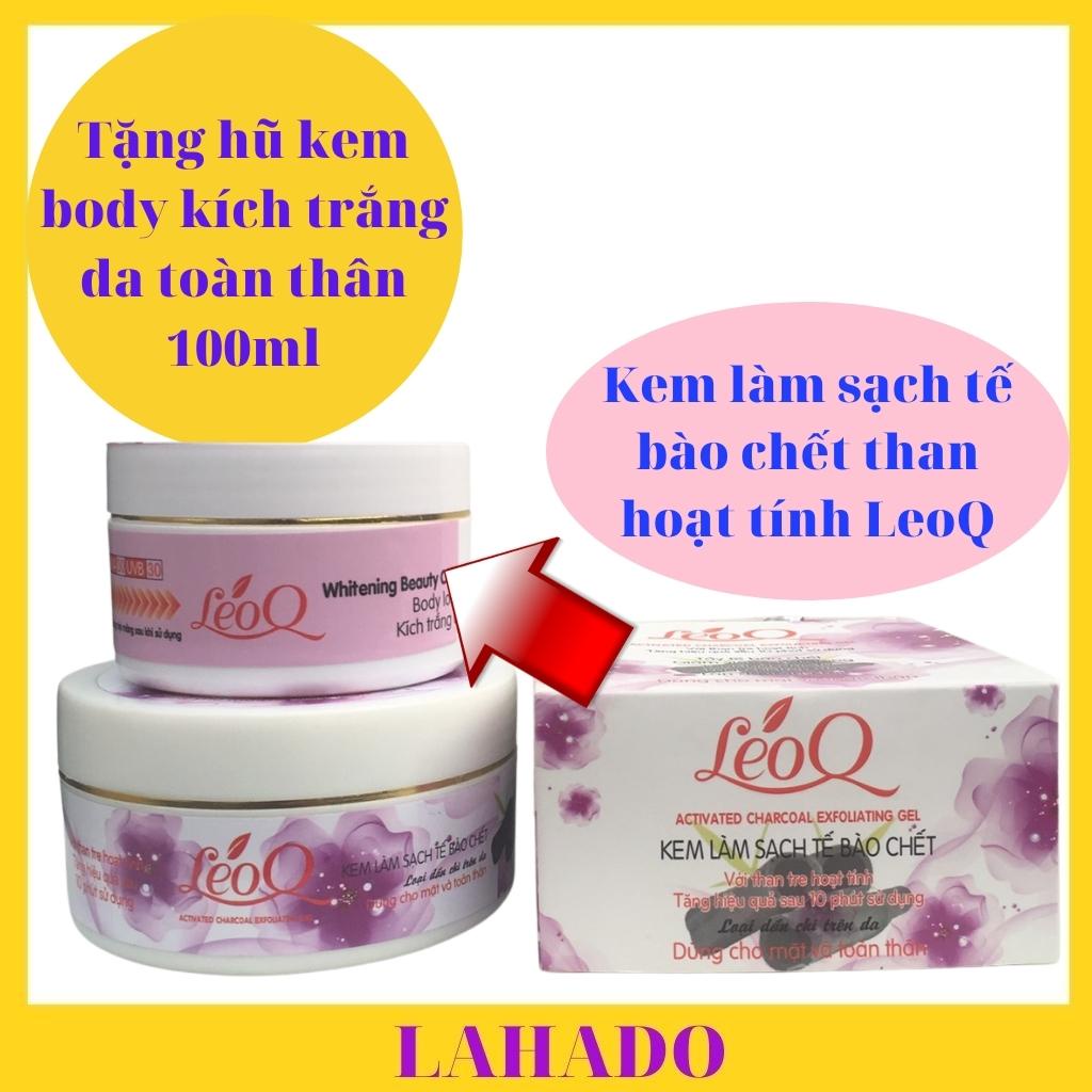 Tẩy tế bào chết body toàn thân than hoạt tính LeoQ 200ml