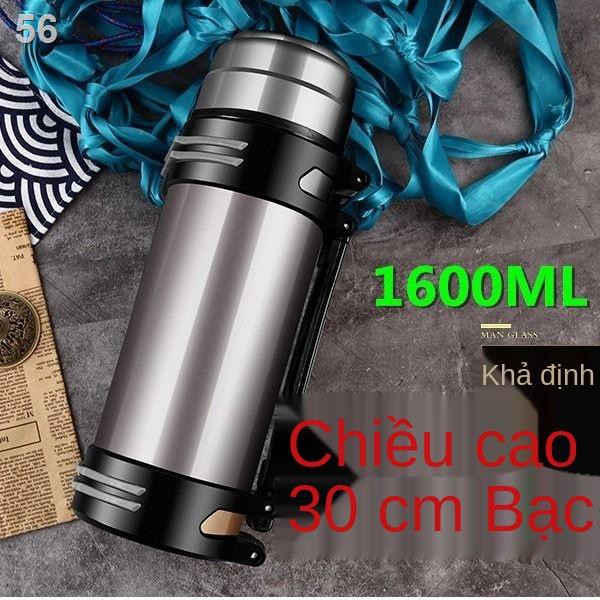 cốc giữ nhiệt dung tích lớn 2 lít di động ngoài trời đựng nước lạnh inox du lịch bình bảo ôn nồi gia đìnhD