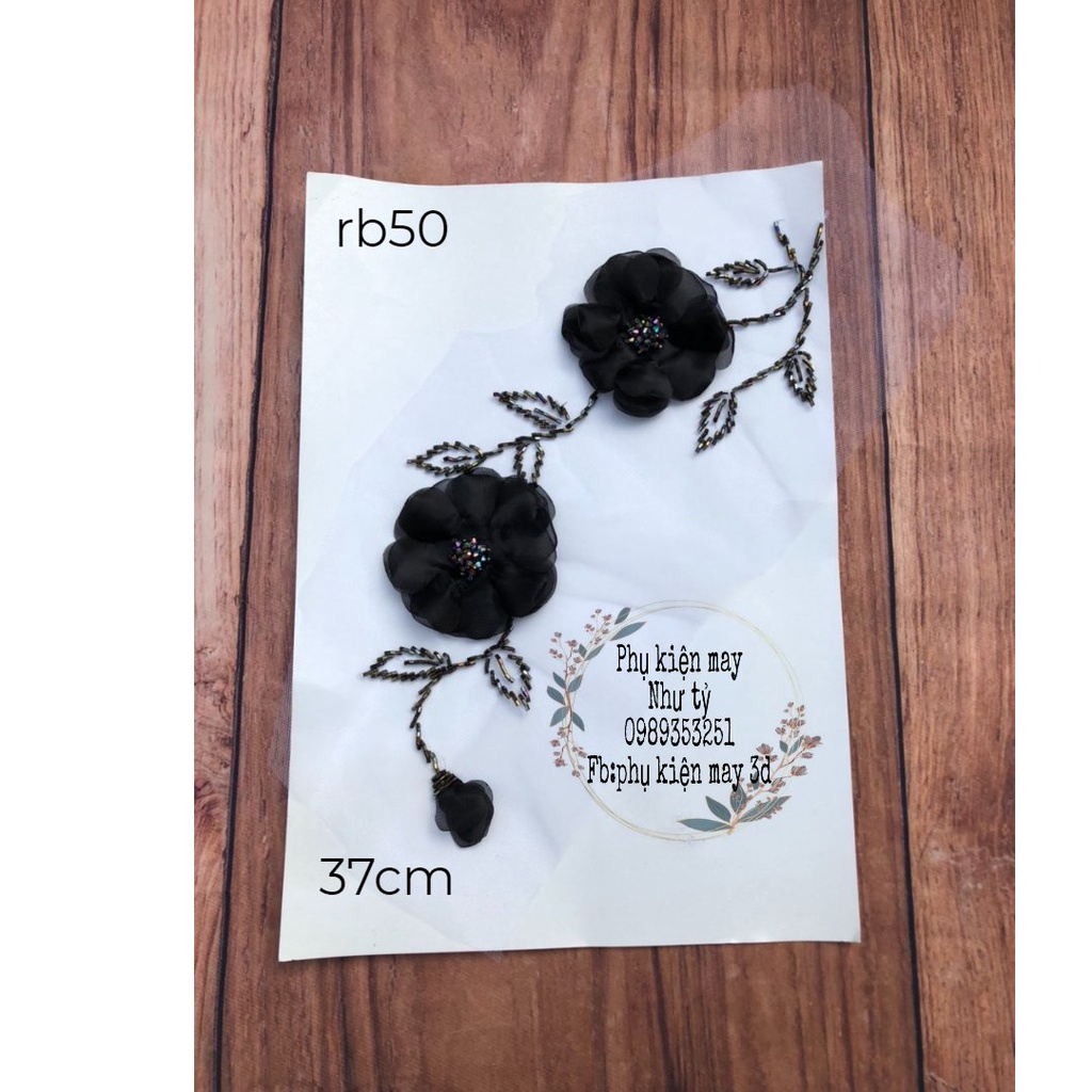 [Có sẵn] [Ảnh thật] nhánh 2 hoa kết hạt đá hoa cao cấp 37cm