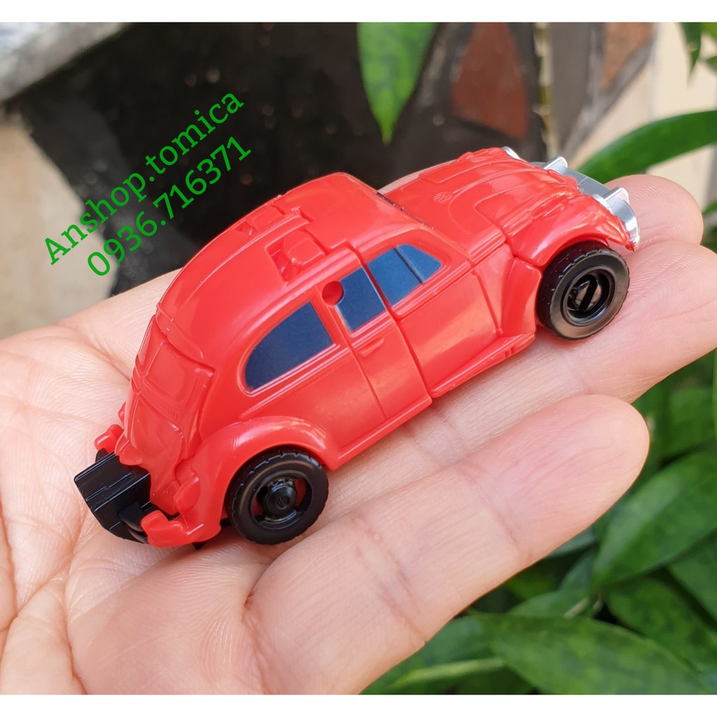 Robot Mini cao 8cm Biến Hình Xe Con Bọ Bumblebee Màu Đỏ Trasformer Hasbro