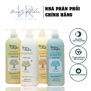 Cặp Dầu Gội Xả Biotin Collagen Trắng 500ml,  Giảm Rụng Tóc, Kích Mọc Tóc, Phục Hồi Tóc Khô Xơ Hư Tổn