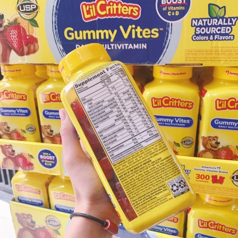 Kẹo Dẻo Lil Critter Gummy Vites Complete Multivitamin 300 viên