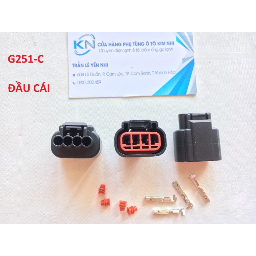 G251-Giắc cắm Đầu cắm đèn sương mù Toyota 4 lỗ 1.5mm