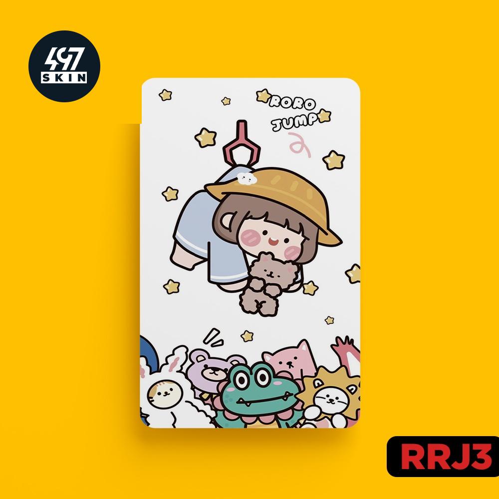 Skin Card Rorojump  - Miếng Dán ATM, Thẻ Xe, Thẻ Từ, Thẻ Chung Cư - Chất Liệu Chống Xước - Chống Nước