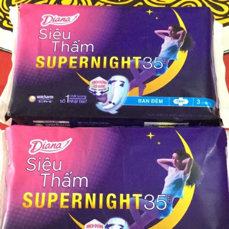 băng vệ sinh diana ban đêm supernight 35cm