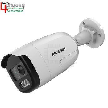 CAMERA HD-TVICOLORVU DS-2CE12DFT-PIRXOF TÍCH HỢP CÒI, ĐÈN, BÁO ĐỘNG