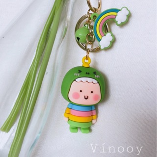 Móc Khoá Bé Khủng Long - Chuông - Cầu Vòng