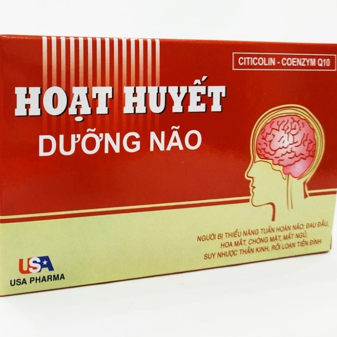 Hoạt huyết dưỡng não USA – Giúp tăng cường tuần hoàn máu não, ngăn ngừa giảm nguy cơ tai biến mạch máu não