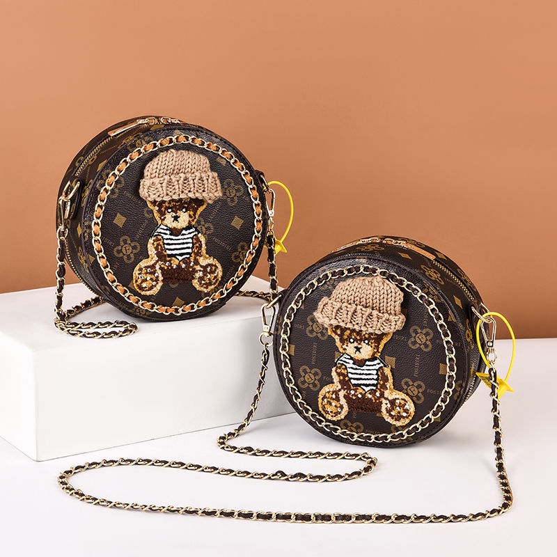 Túi Đeo Chéo Dây Xích Dáng Tròn Nhỏ Thời Trang Năm Mới 2022 Cho Nữ