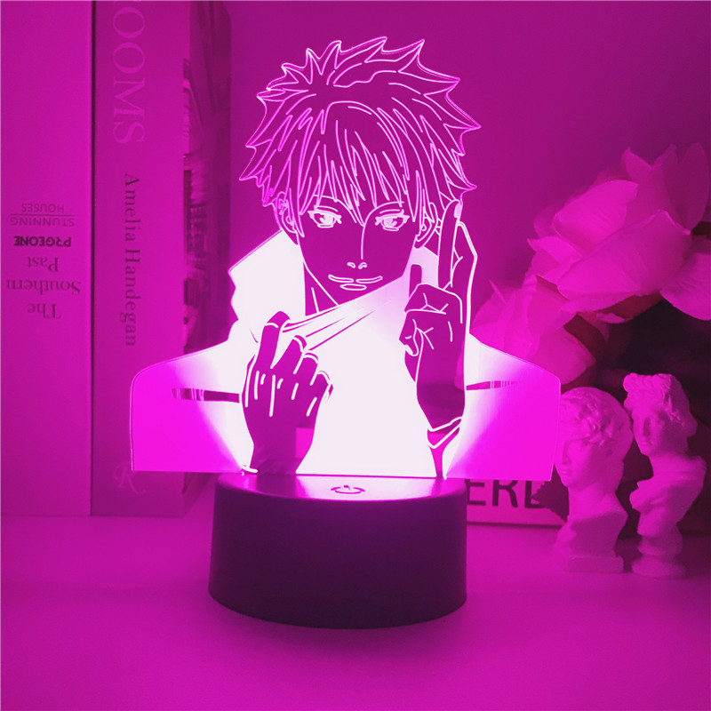 Đèn LED 3D USB để bàn hình Gojo Satoru Itadori Yuji