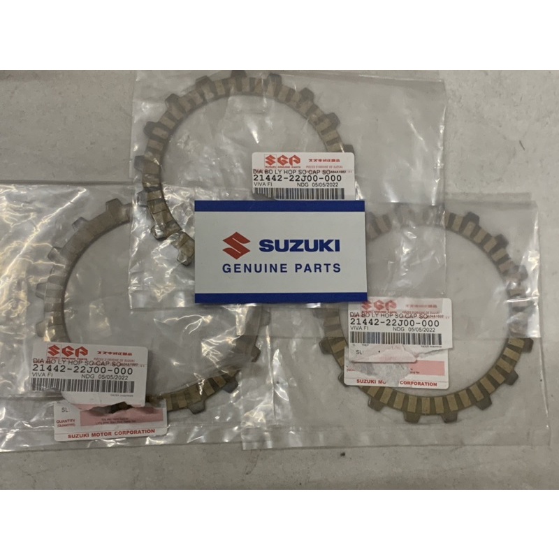 bộ bố nồi ly hợp viva fi 115 Suzuki chính hãng 3 lá