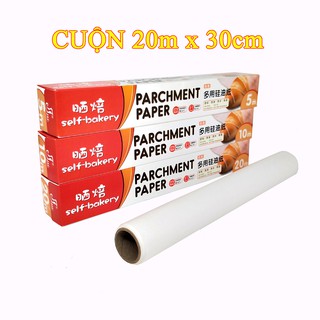 Cuộn 20m Giấy Nến chống dính làm bánh / Parchment Paper chuyên dụng