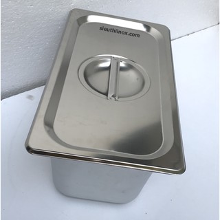Khay đựng trà sữa - topping - thức ăn GN 1/4 sâu 10-15cm