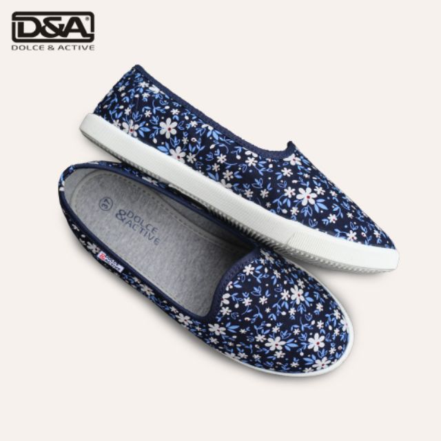 Giày Slip on nữ siêu êm chân chuyên dụng đi bộ chính hãng D&A Việt Nam chuẩn xuất khẩu