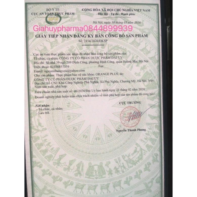 Sủi cam Orange plus bổ sung vitamin C cho cơ thể (tuýp 20v) | Thế Giới Skin Care