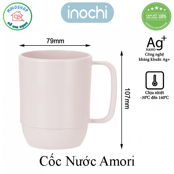Cốc Uống Nước Cao Cấp Amori 350ml, Cốc Nhựa Chính Hãng Inochi