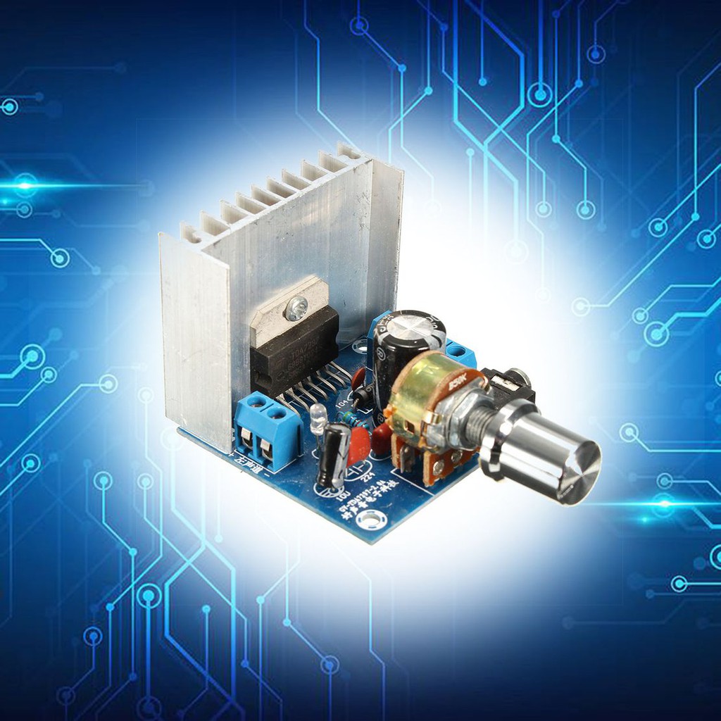 Bảng mạch khuếch đại âm thanh TDA7297 2 kênh 15W AC / DC 12V