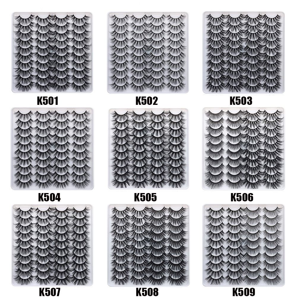 (Hàng Mới Về) Set 20 Cặp Mihan1 Skonhed Giả 3d Dài Và Dày Tự Nhiên Cho Nữ