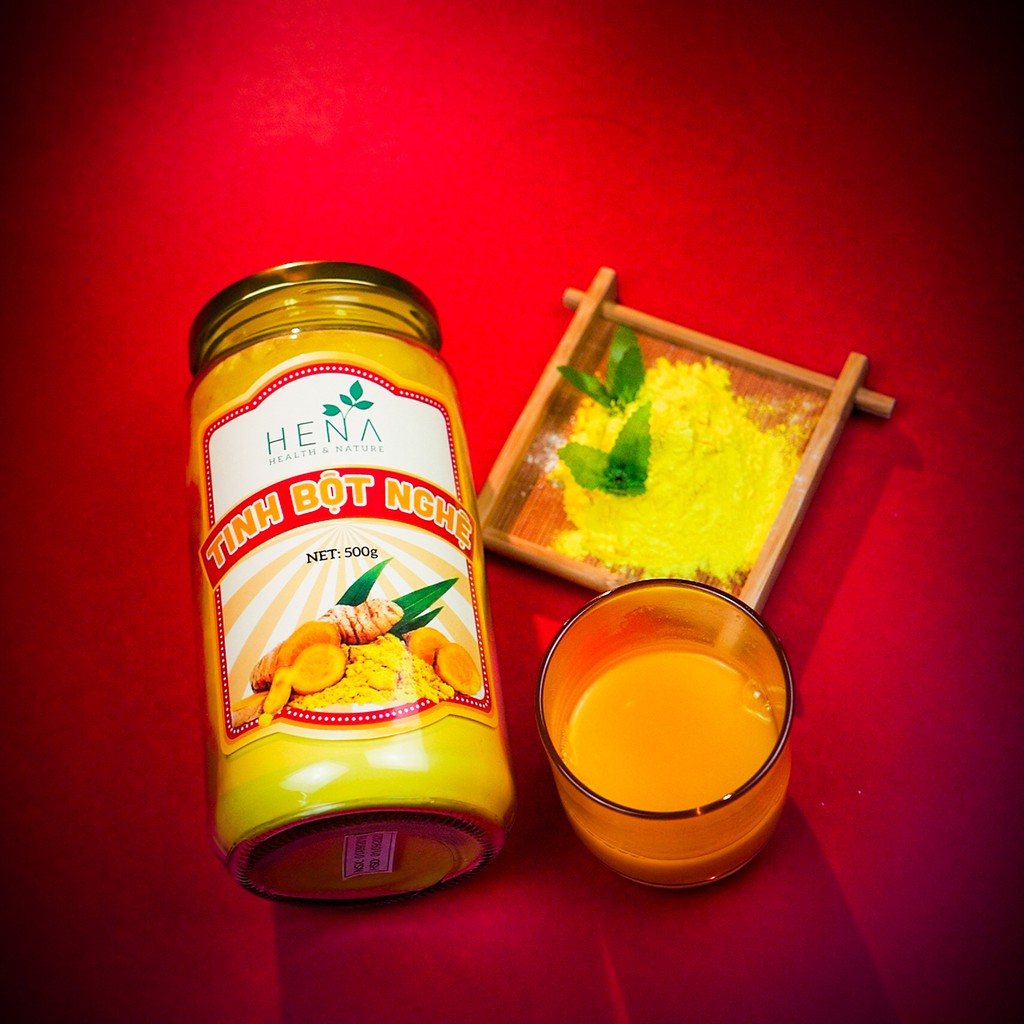 Tinh Bột Nghệ Hena Cao Cấp 500G , Nghệ Viên mật ong, Viên tinh bột nghệ, Mầm đậu nành tăng vòng 1 [Xem cùng shop] | BigBuy360 - bigbuy360.vn