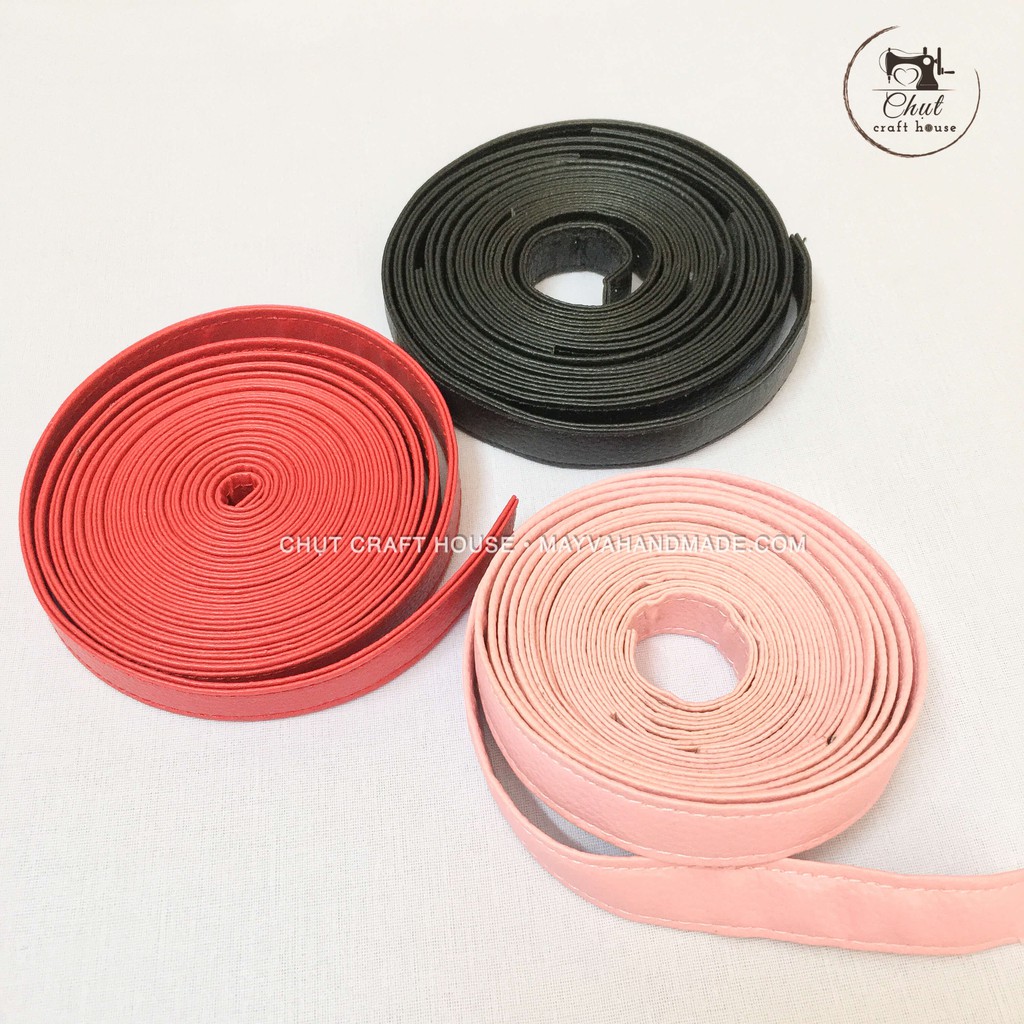Dây da PU may quai túi (nhiều màu, nhiều size)