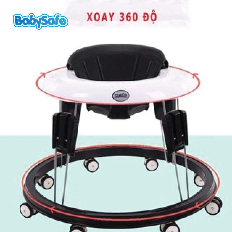 Xe đẩy BabySafe 8 bánh thông minh, gọn nhẹ tiện lợi, dành cho bé từ 6 – 18 Tháng, cam kết bảo hành