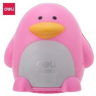 Gọt bút chì Deli 0563 cute hình chú chim cánh cụt - Gọt bút chì mini cao cấp - văn phòng phẩm - HOKAMI STORE
