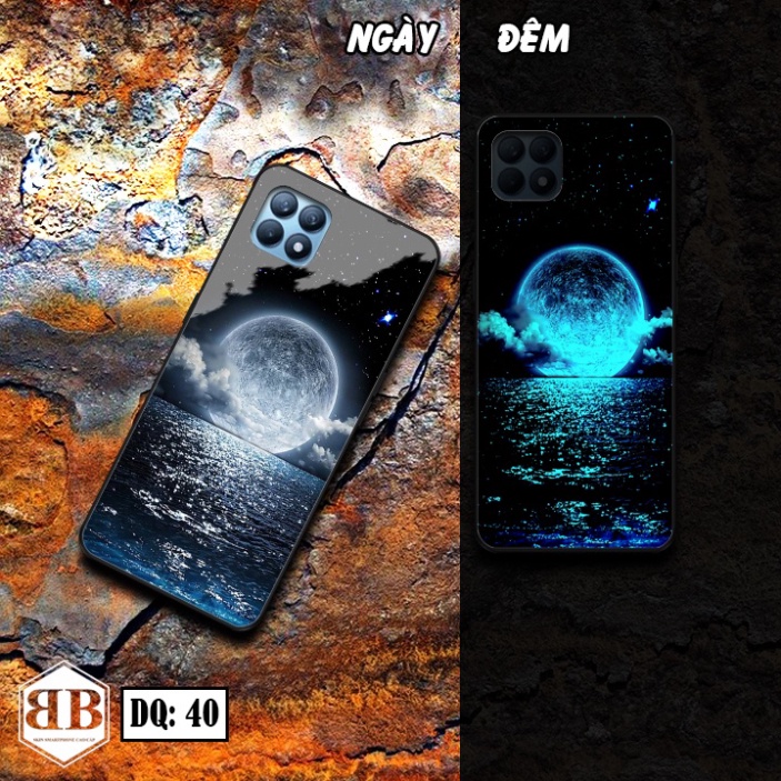 Ốp lưng kính Dạ Quang OPPO RENO4 SE   phát sáng trong đêm chất tốt