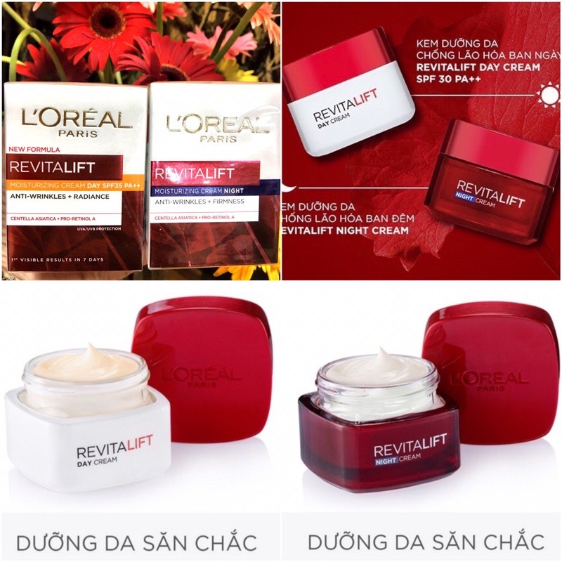 🥰 Bộ Kem dưỡng chống lão hoá L'Oreal Paris Revitalift Anti-Wrinkles💝