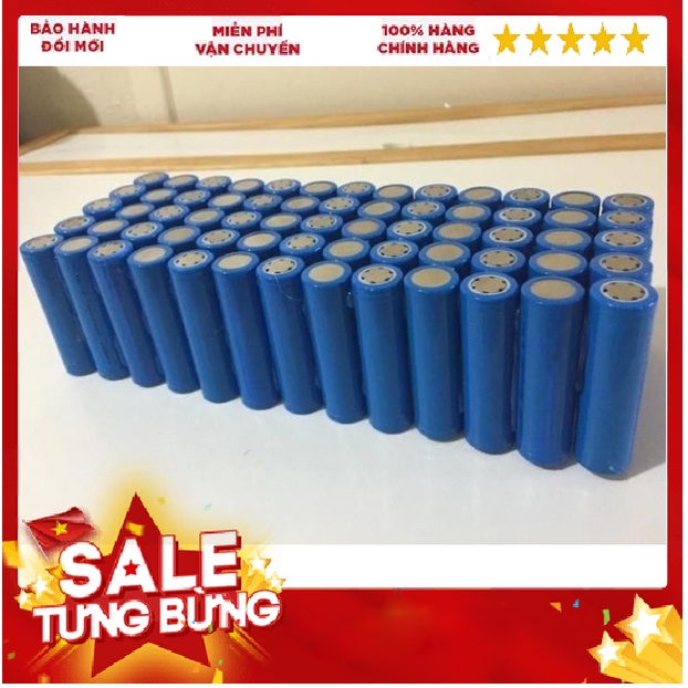 Pin Sạc cao cấp 18650 3.7V đầu dẹt dùng cho quạt và đèn pin mini cầm tay tông đơ cắt tóc, chế tạo pin dự phòng...
