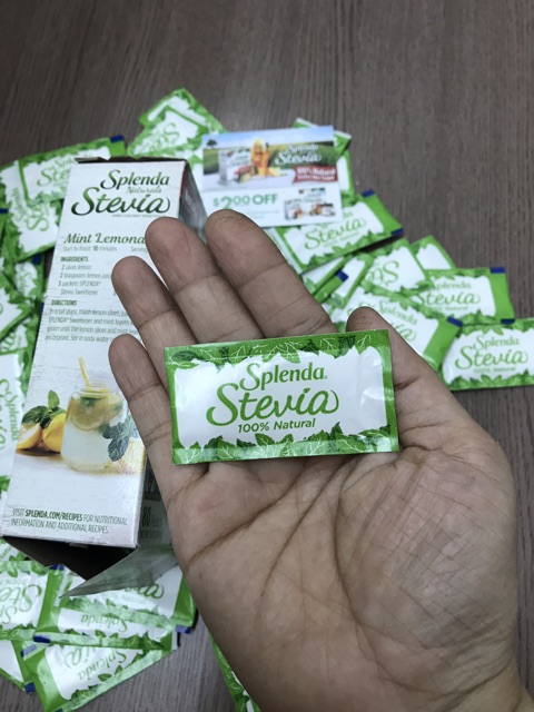 Set ( 50-100) gói đường ăn kiêng Splenda stevia naturals của Mỹ