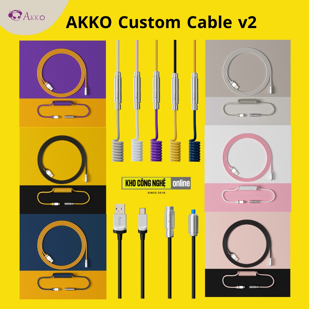 Dây cáp Custom AKKO Dành Cho Bàn Phím Cơ