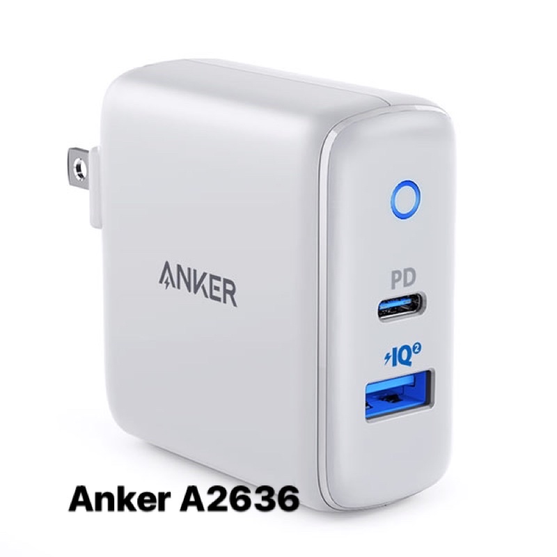 Củ sạc nhanh Anker 35W A2636 1 cổng USB 1 cổng Type C