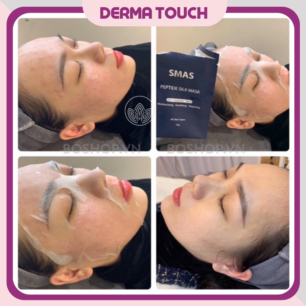 Mặt nạ SMAS dưỡng ẩm và phục hồi da Nhật Bản SMAS Peptide Silk Mask - Derma Touch