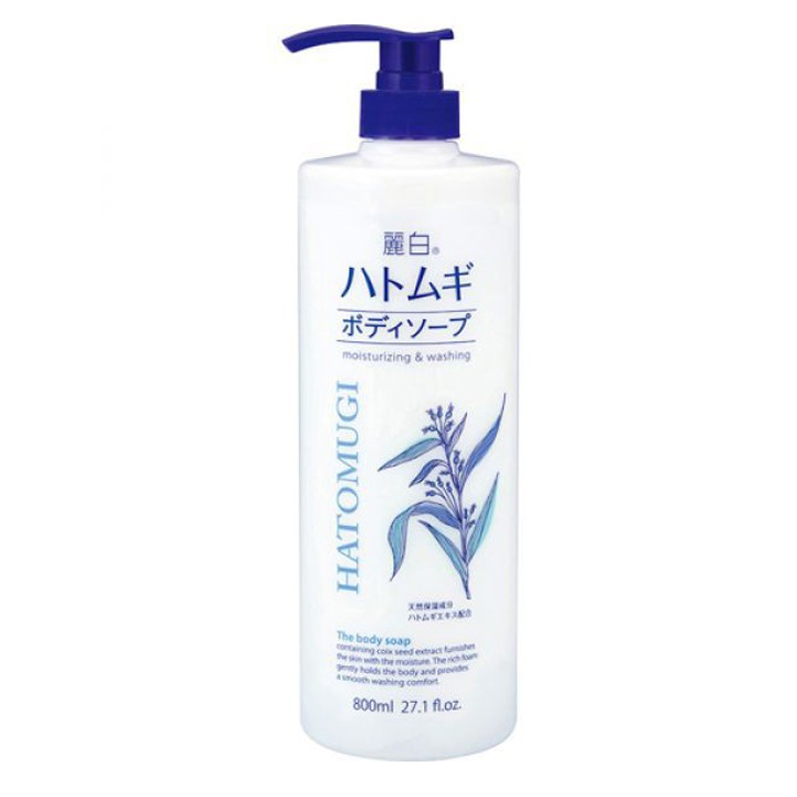 Sữa tắm dưỡng ẩm trắng da Hatomugi Moisturizing Washing Nhật Bản