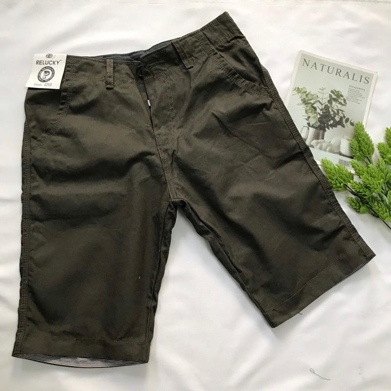 Quần kaki lửng cho nam 66-73kg size 34 35 36 Dáng suông ôm vừa - lungdai