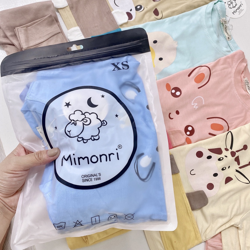 [SALE] Bộ Thun Lạnh Dài Tay Cho Bé Trai, Bé Gái KIMCHIBABY Hoạ Tiết Hươu Vàng, Bộ Quần Áo Cho Bé Mặc Nhà KWTD2207