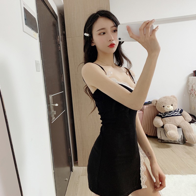 Đầm Xiaozhainv Cổ Chữ V Ôm Dáng Quyến Rũ Thời Trang | BigBuy360 - bigbuy360.vn