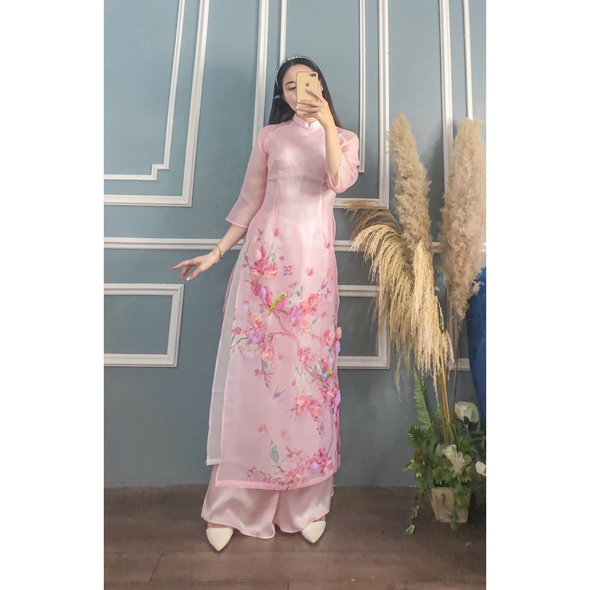 ÁO DÀI HỒNG OANH CÓ QUẦN
