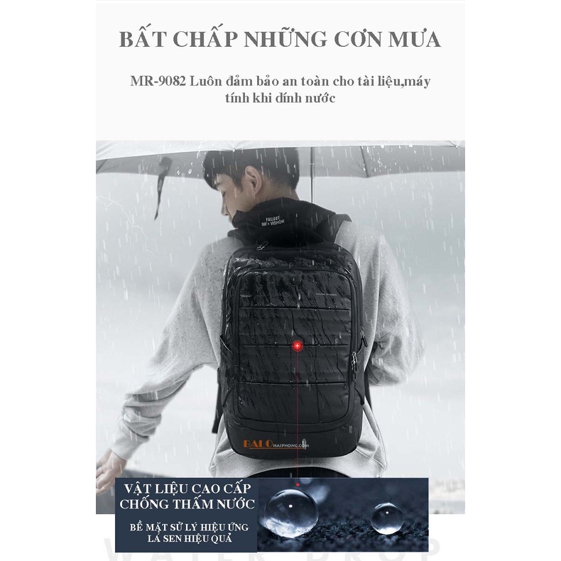 Balo Laptop Mark Ryden Cao Cấp Chống Thấm Nước-Chống Sốc 15.6 inch