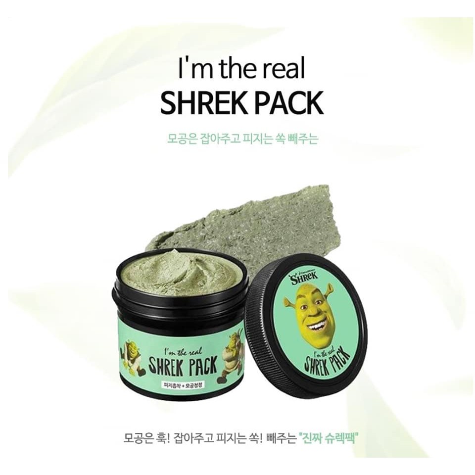 Mặt nạ đất sét tươi chiết xuất bạc hà I’m The Real Sherk Pack