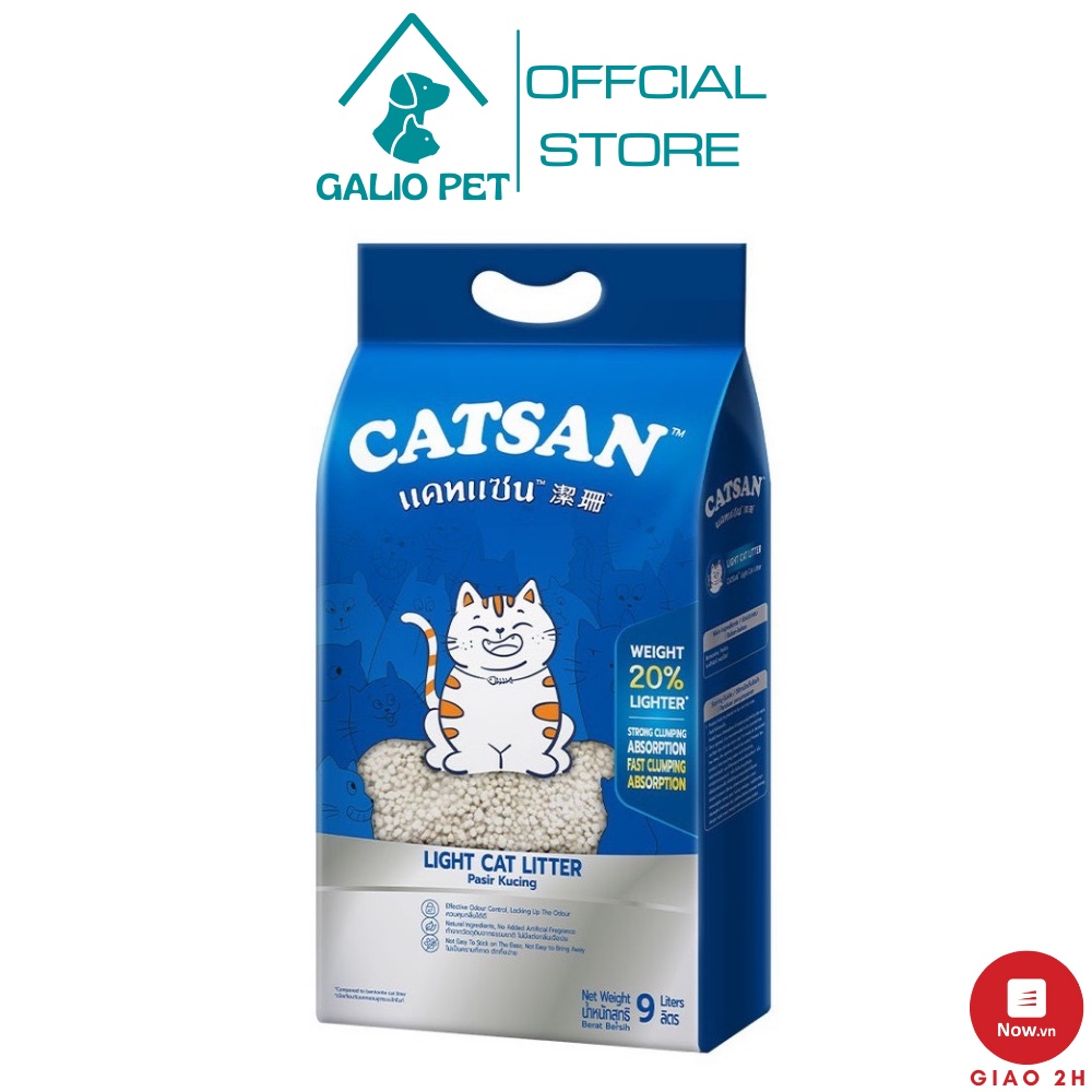 Cát vệ sinh cho mèo Catsan túi 9L